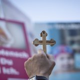 La "marche pour la vie", à caractère religieux, se tient depuis 2010 le samedi précédant le Jeûne fédéral. KEYSTONE/ANDREAS BECKER